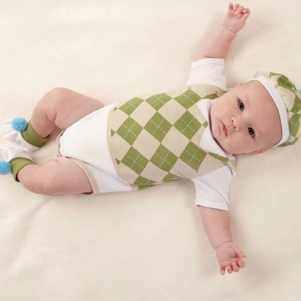 Sweet Tee 3-Piece Golf Layette Set in Golf Cart Packaging Size 0-6 months